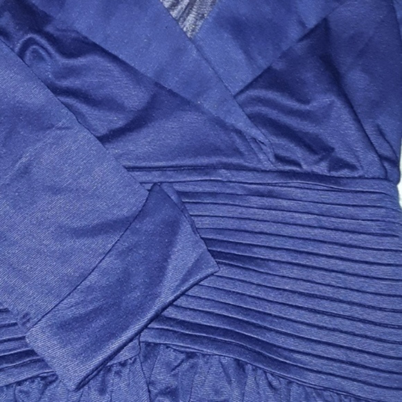 Vintage Style Collared Blue Rockabilly PinUp Dress - Picture 5 of 8